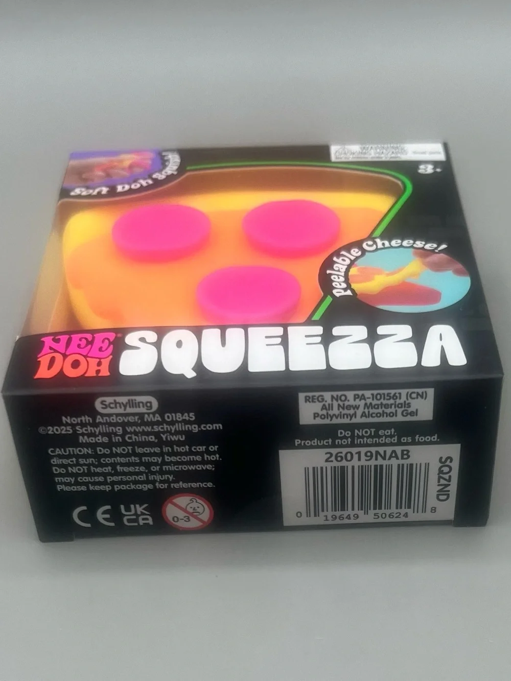 Authentic Schylling NeeDoh SQUEEZZA Pizza 🍕Pink/Orange/Yellow 🩷🧡💛 Soft Doh NEW